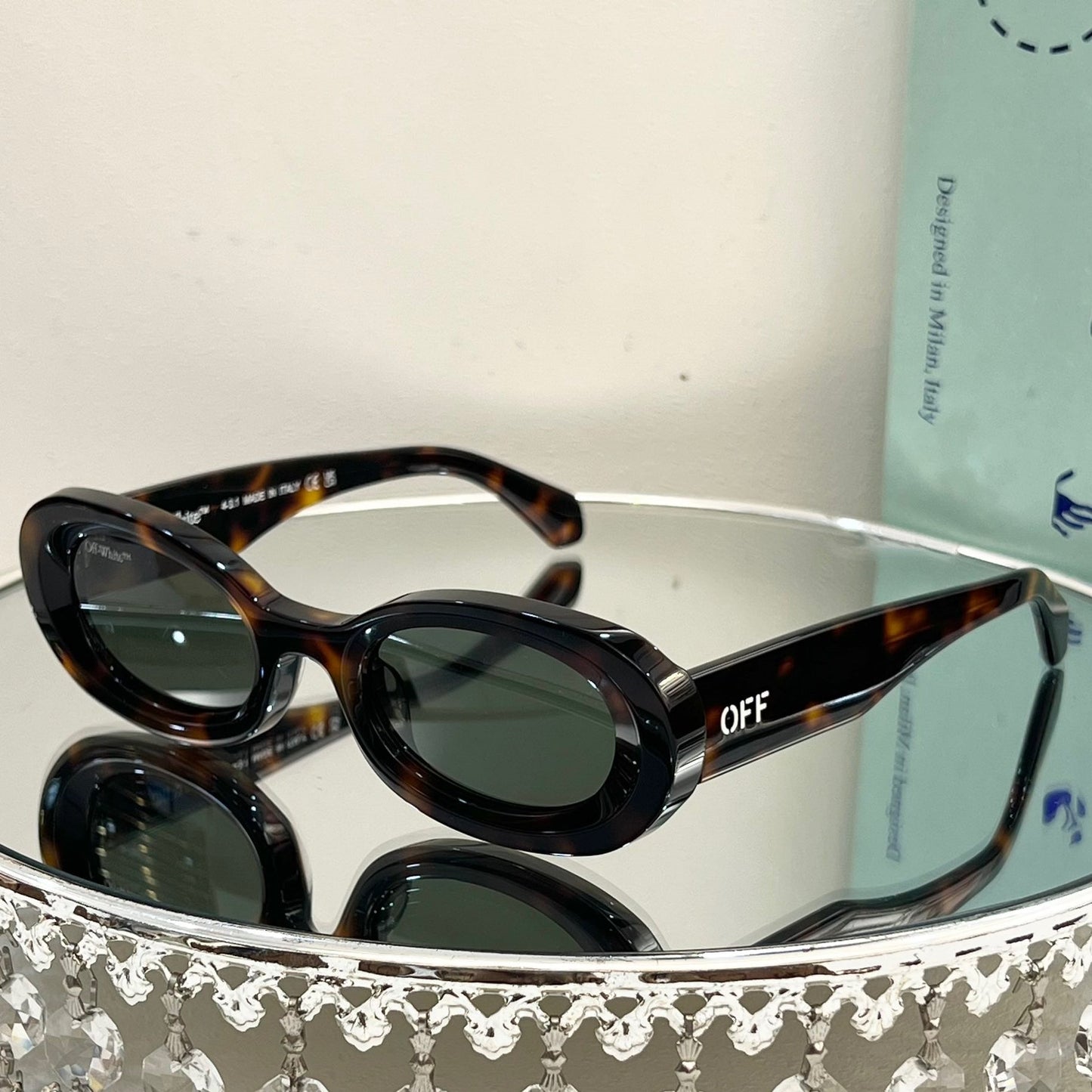 OFF-Whlte Arrow logo sunglasses#087 4-Bar