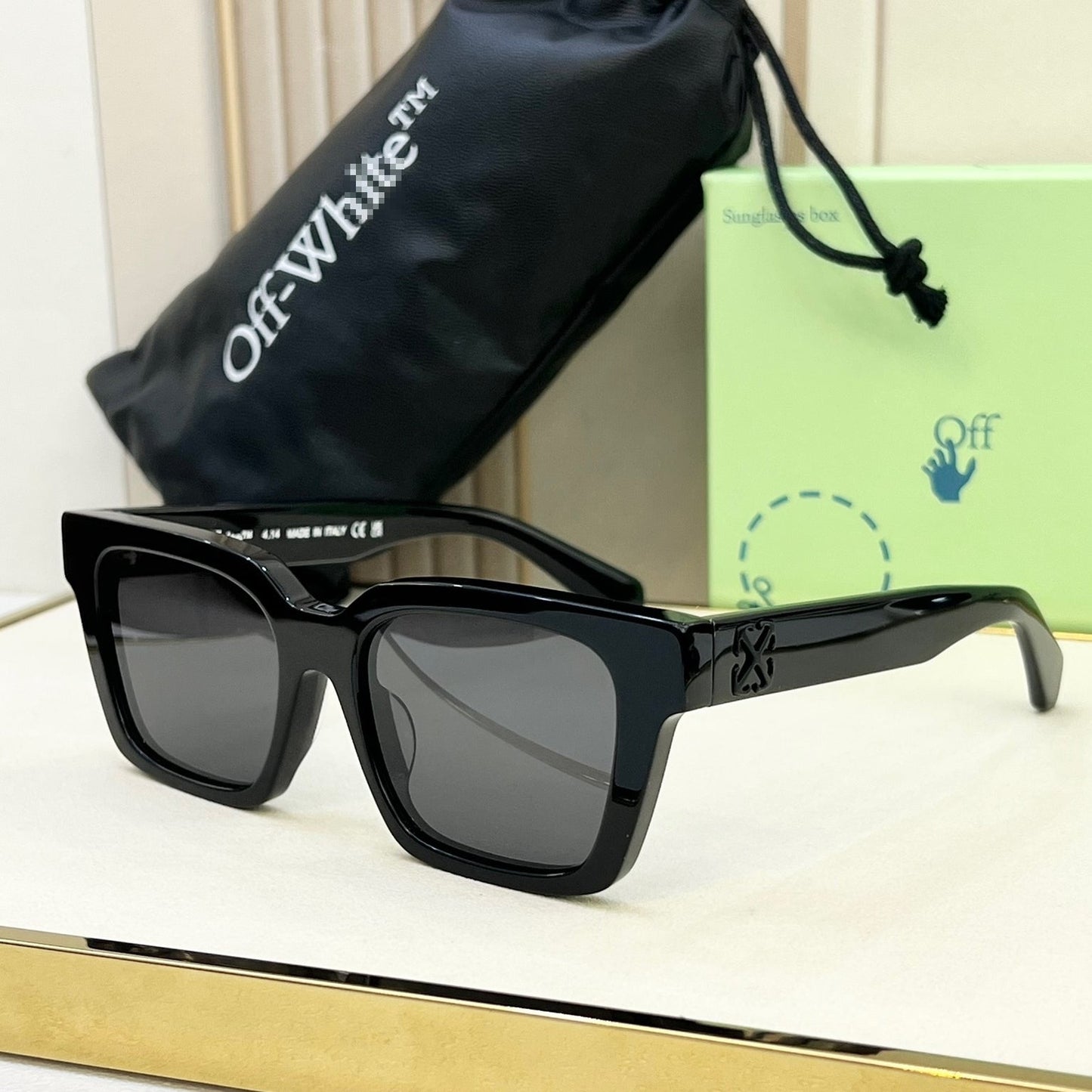 OFF-Whlte Arrow logo sunglasses#111 4-Bar