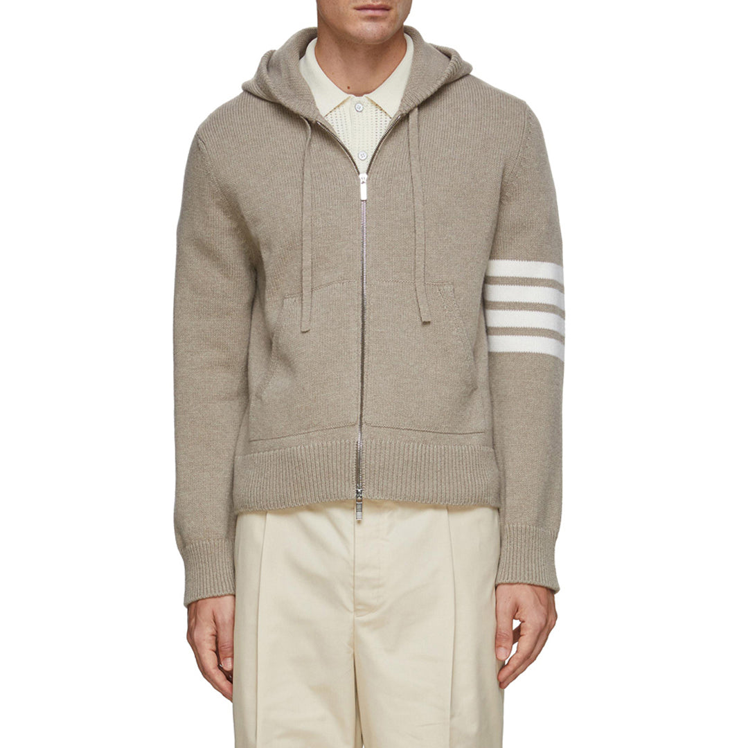 Men's Anchor Cardigan by Thom Browne, knitwear detail view