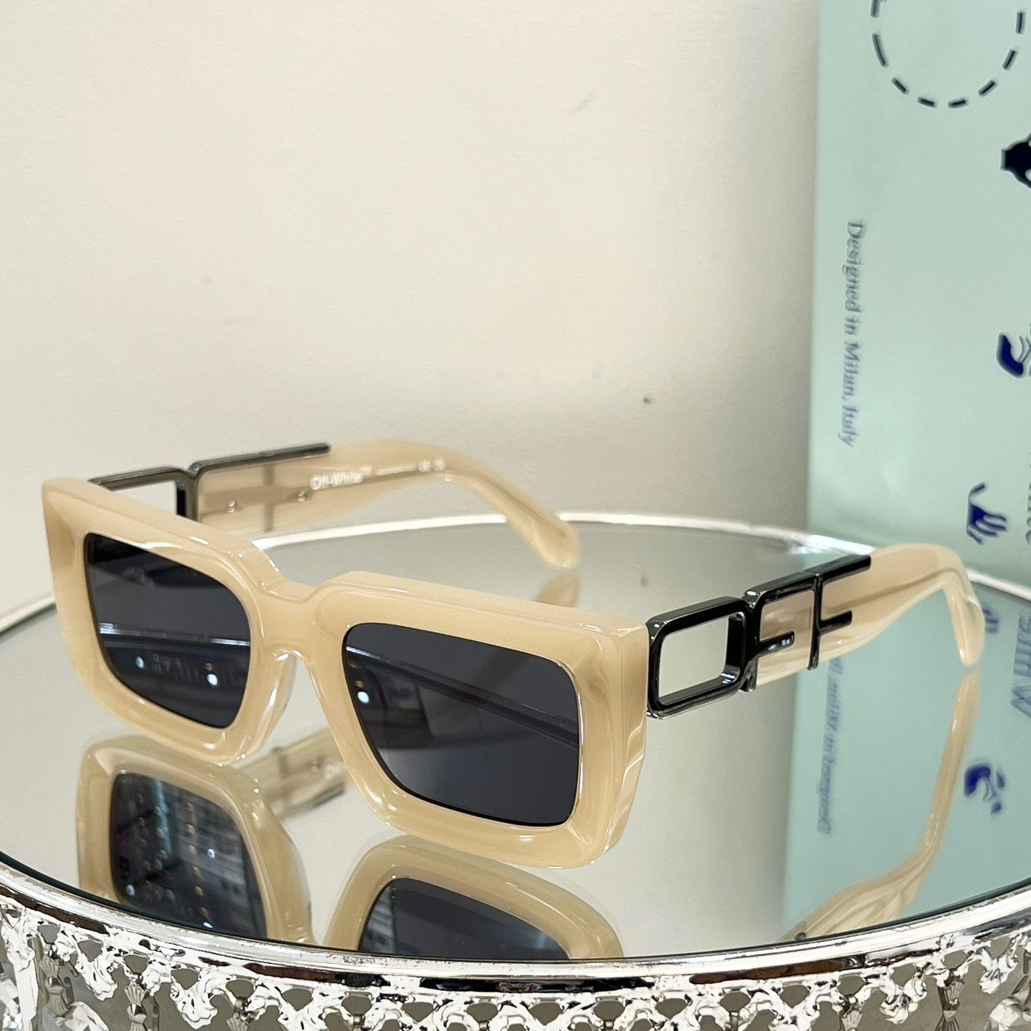 OFF-Whlte Arrow logo sunglasses#073 4-Bar