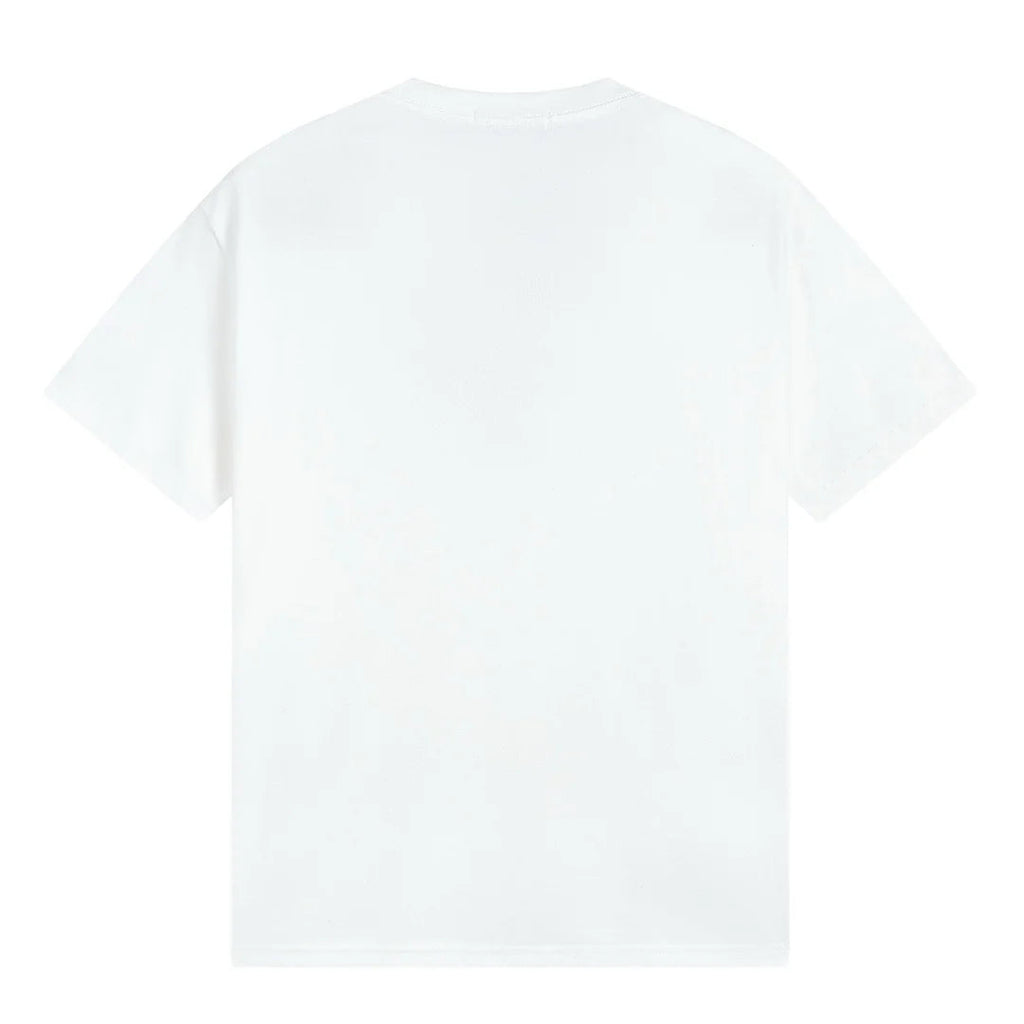 Stone Island Distressed Red Compass Graphic Cotton T-Shirt - White product detail view