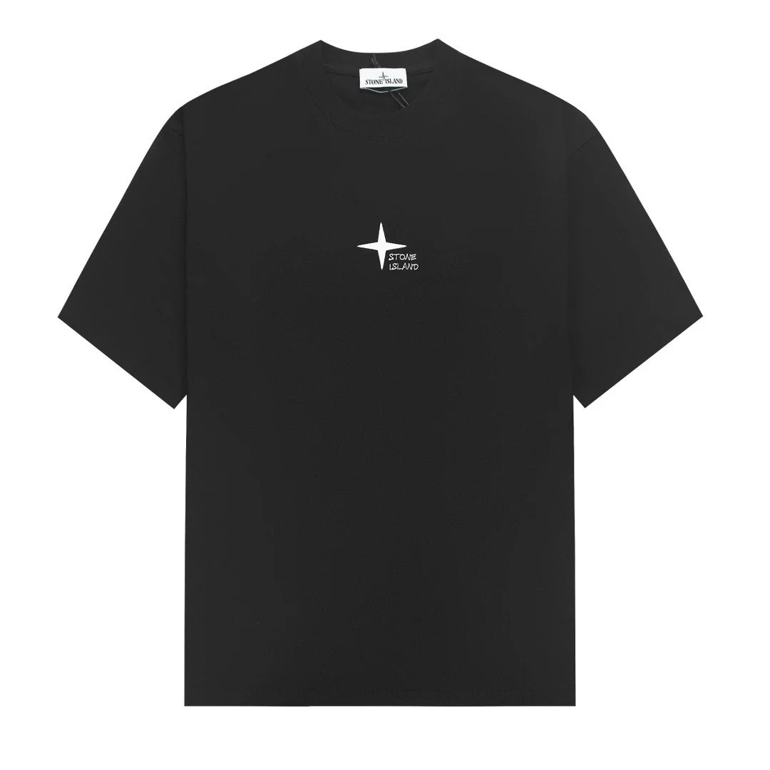 Stone Island Brush Stripe Compass Back Graphic T-Shirt - White product detail view