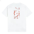 Stone Island Red Mosaic Compass Back Graphic Cotton T-Shirt - White back view