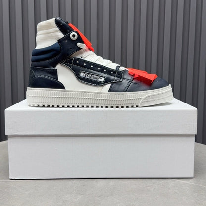 OFF-Whlte Arrow logo high-top sneakers#24 4-Bar