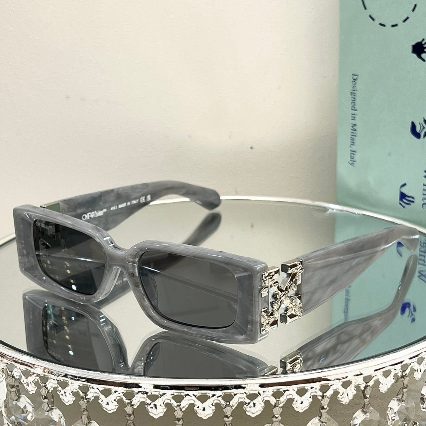 OFF-Whlte Arrow logo sunglasses#098 4-Bar