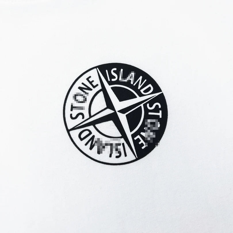 Stone Island Mini Compass Badge Cotton T-Shirt - Black product detail view
