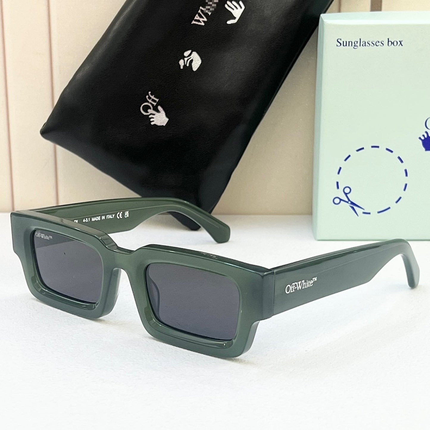 OFF-Whlte Arrow logo sunglasses#089 4-Bar