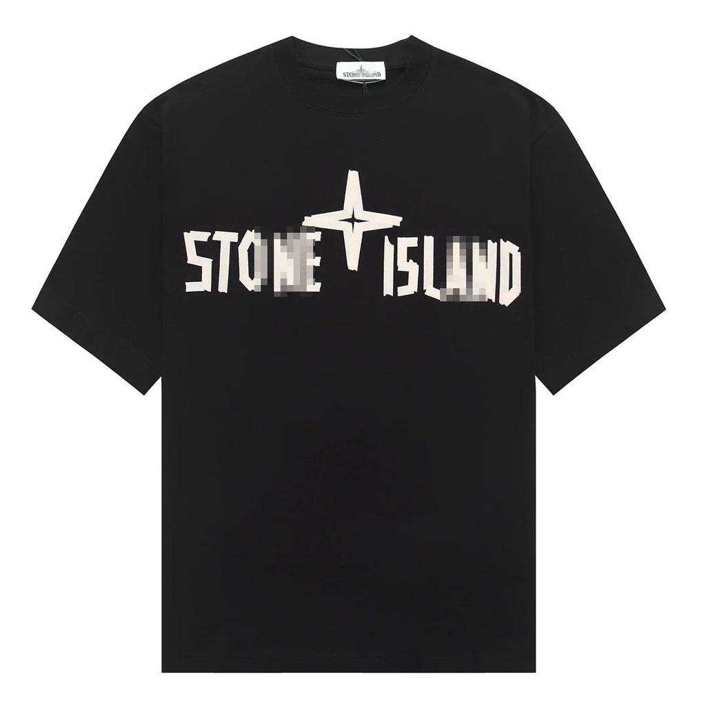 Stone Island Octagon Compass Back Graphic Cotton T-Shirt - White product detail view