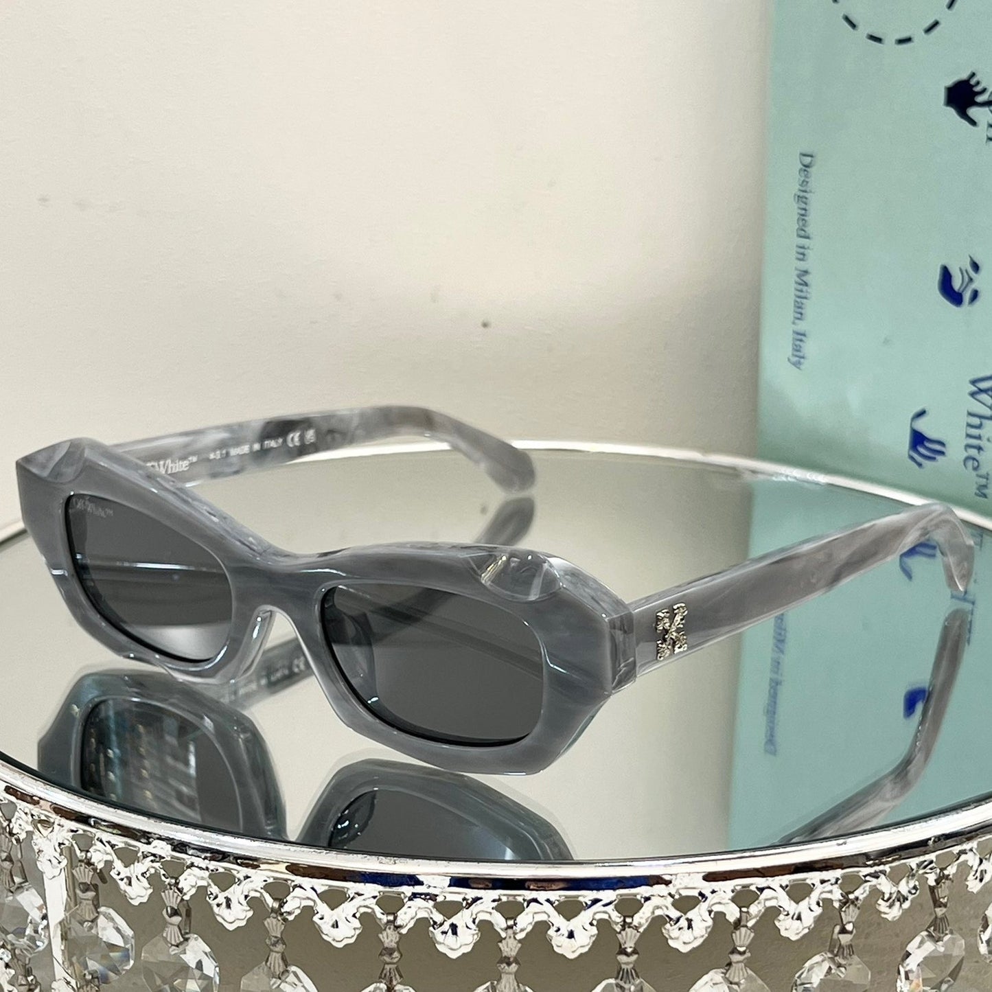OFF-Whlte Arrow logo sunglasses#092 4-Bar