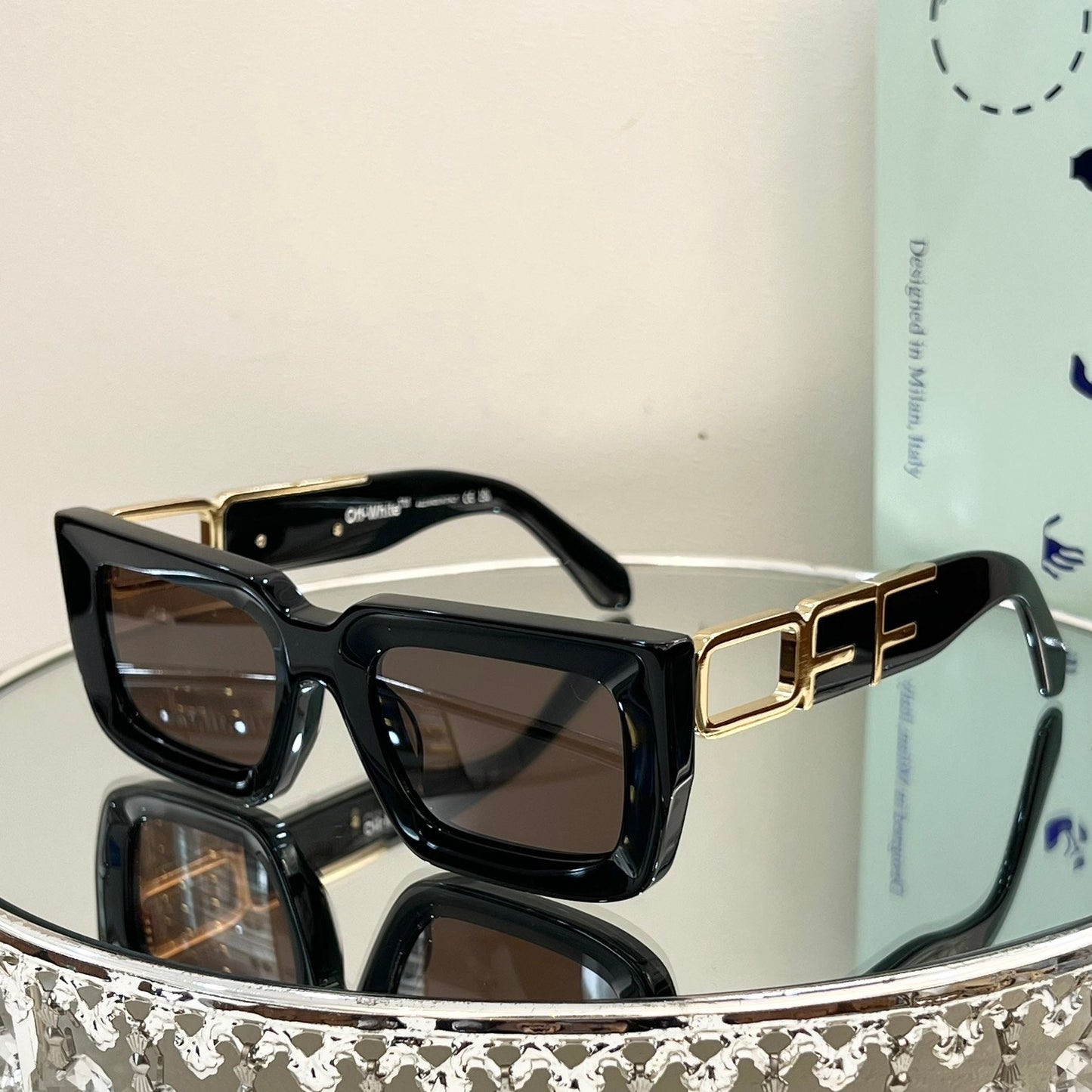 OFF-Whlte Arrow logo sunglasses#073 4-Bar