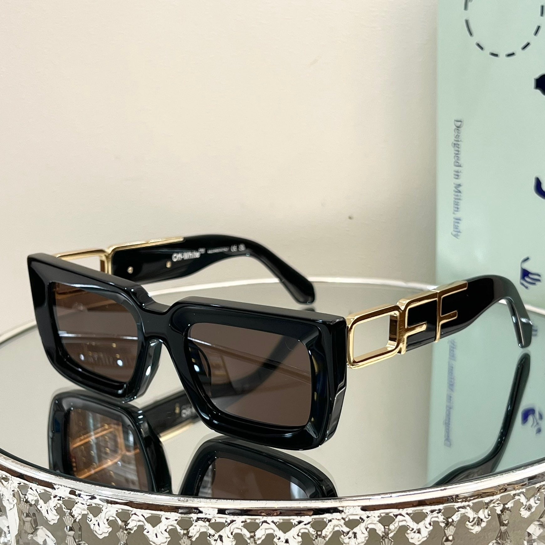 OFF-Whlte Arrow logo sunglasses#073 4-Bar