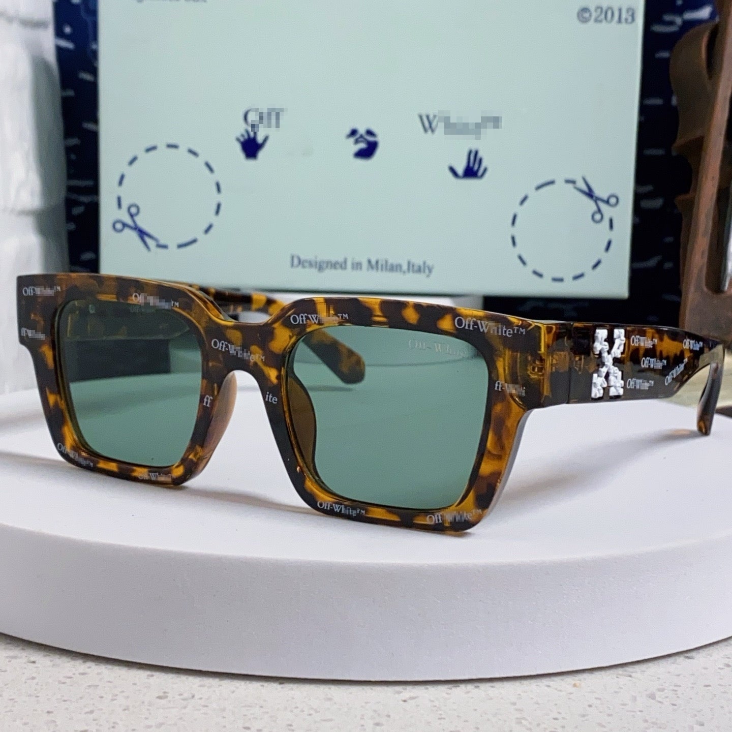 OFF-Whlte Arrow logo sunglasses#003 4-Bar