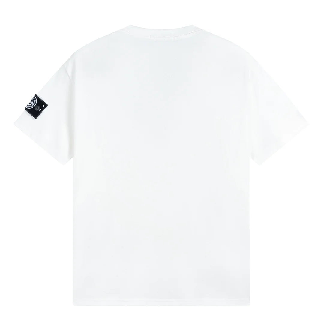 Stone Island Mini Compass Badge Cotton T-Shirt - Black product detail view