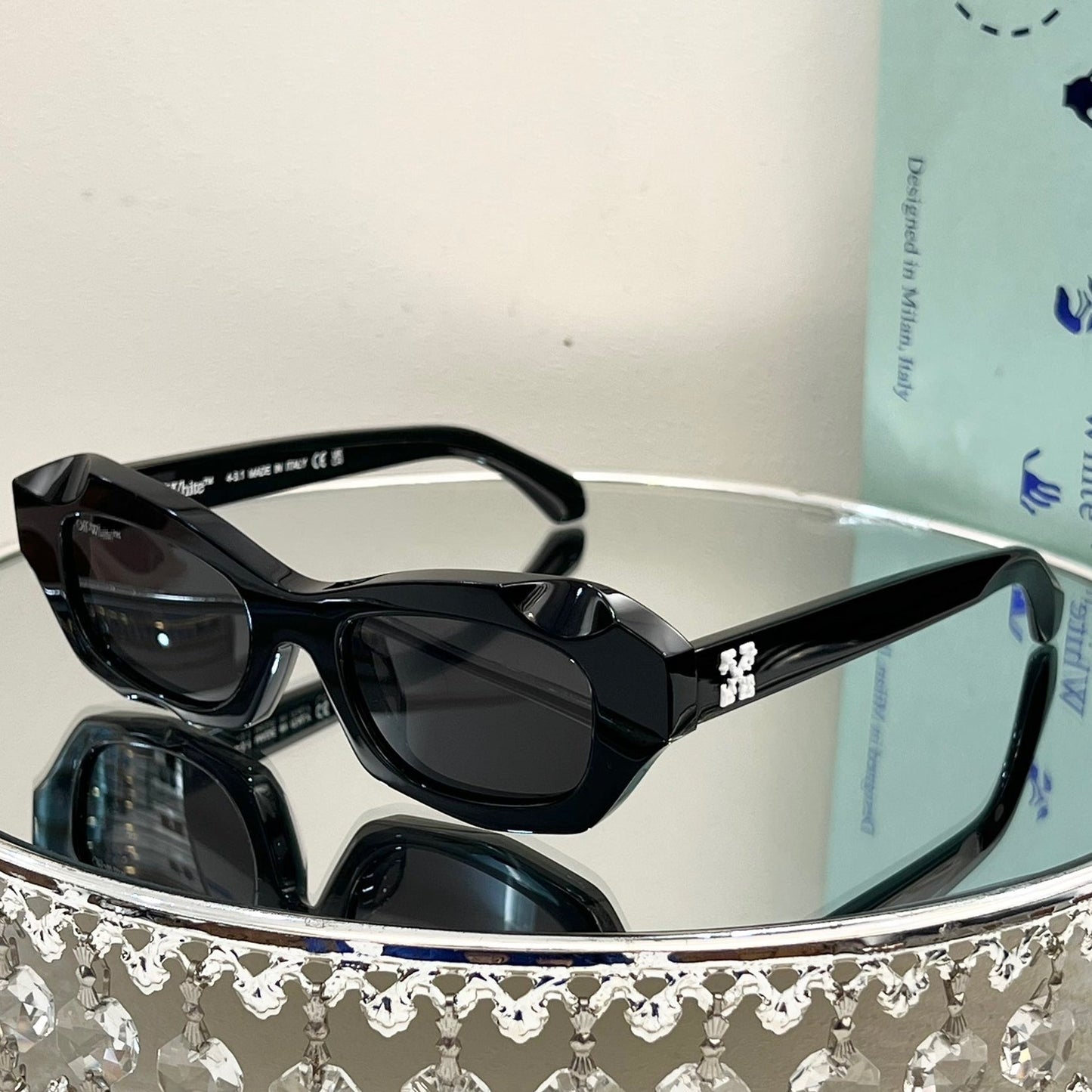 OFF-Whlte Arrow logo sunglasses#092 4-Bar