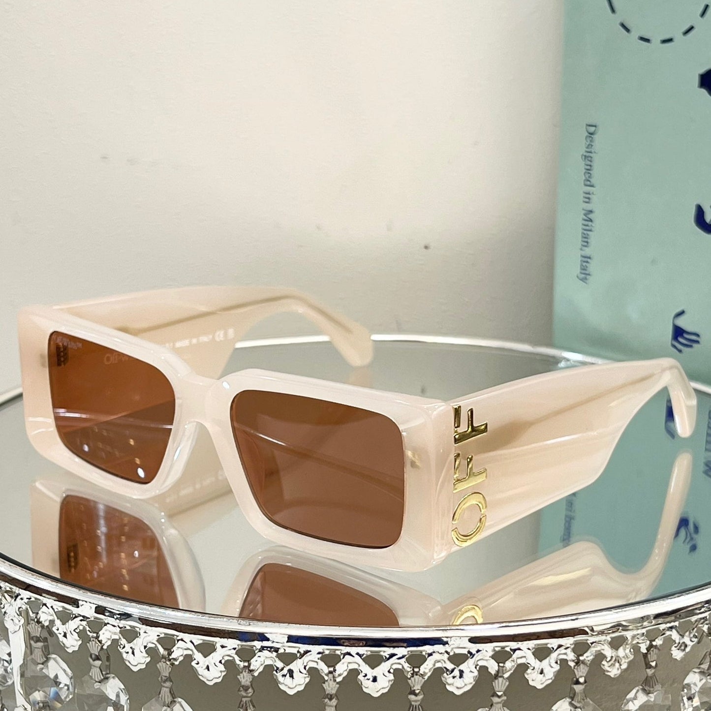 OFF-Whlte Arrow logo sunglasses#097 4-Bar