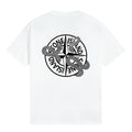 Stone Island Snake Compass Back Graphic Cotton T-Shirt - White product detail view