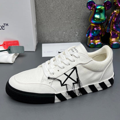 OFF-Whlte Canvas Sneakers#67 4-Bar