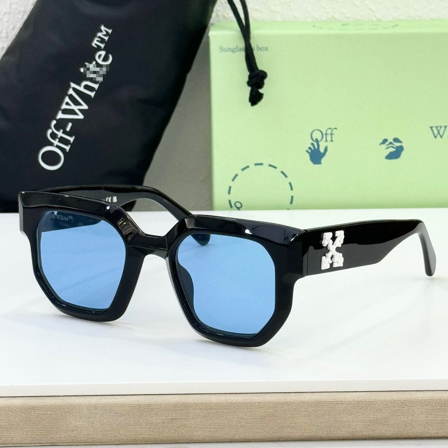 OFF-Whlte Arrow logo sunglasses#014 4-Bar