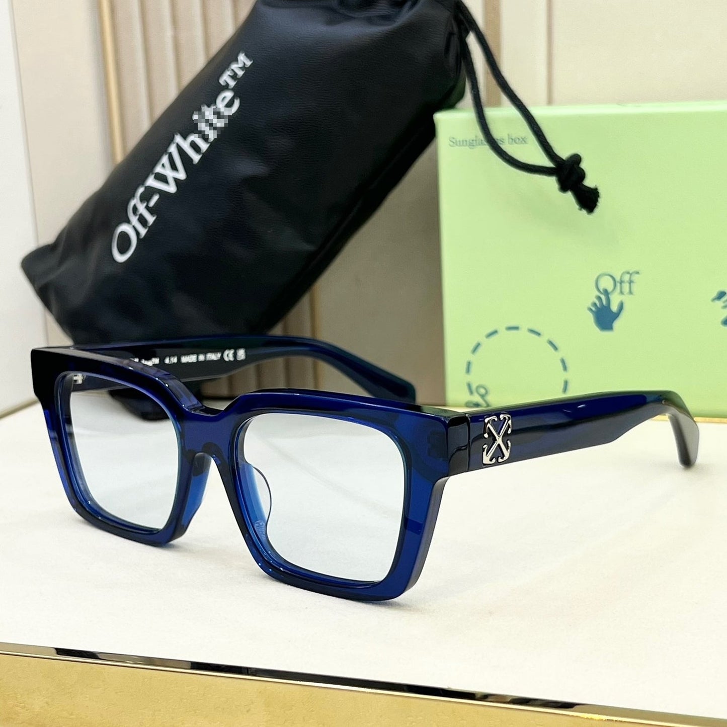OFF-Whlte Arrow logo sunglasses#111 4-Bar