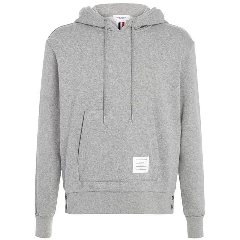 Color stripes Hoodie by Thom Browne, garment detail view