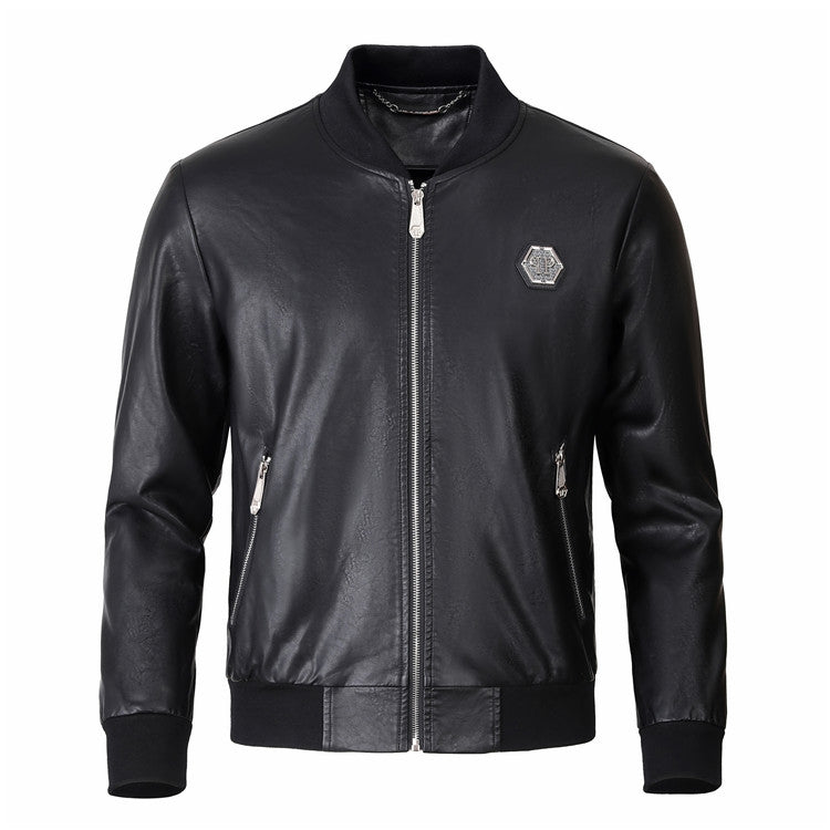 New-Philpp LOGO Cowhide Jacket SOLODSQ2