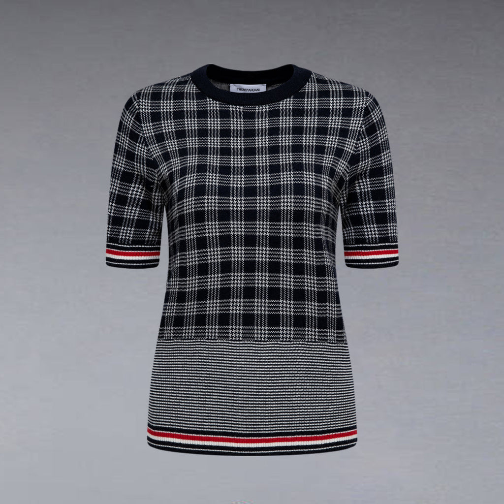 women Plaid T-shirt - Image 2