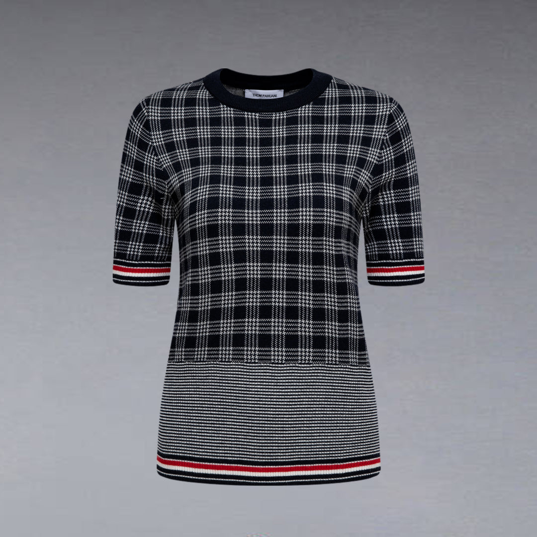 women Plaid T-shirt - Image 2