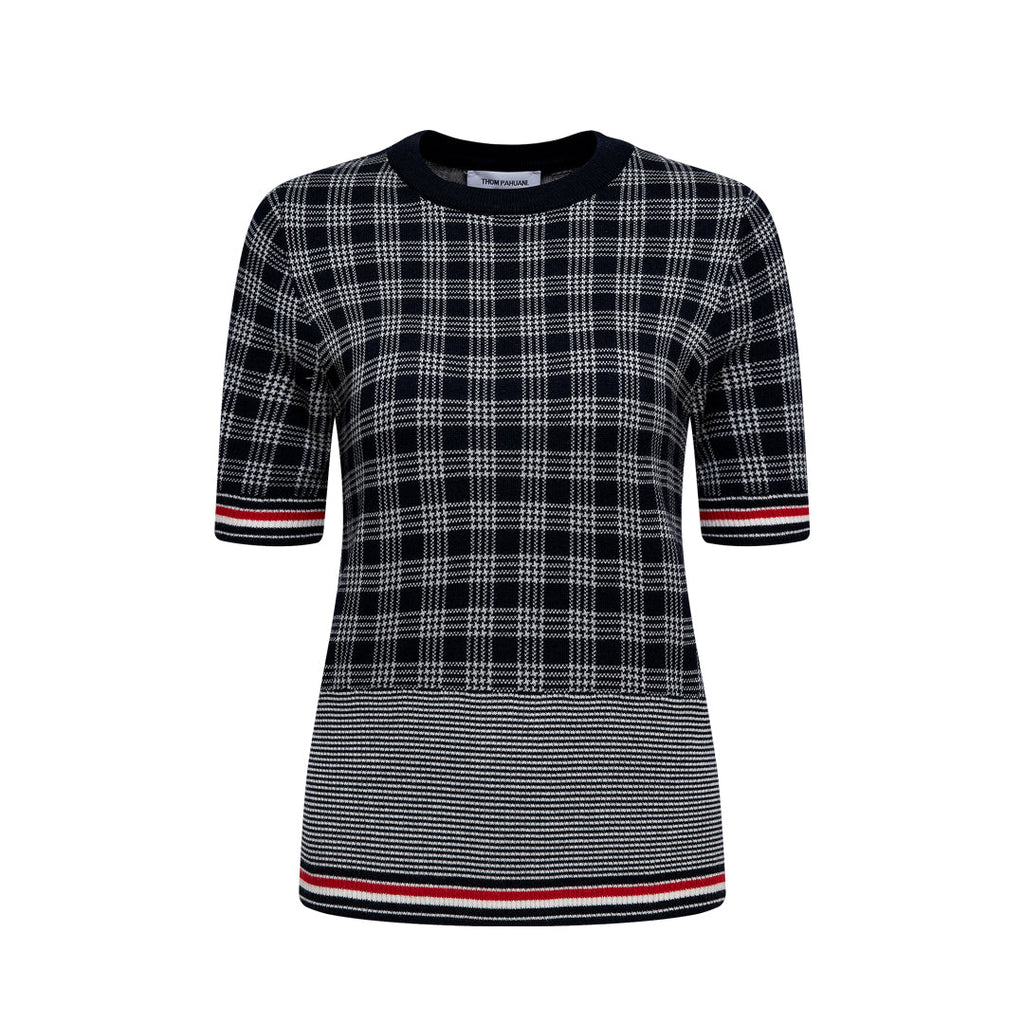 women Plaid T-shirt - Image 3