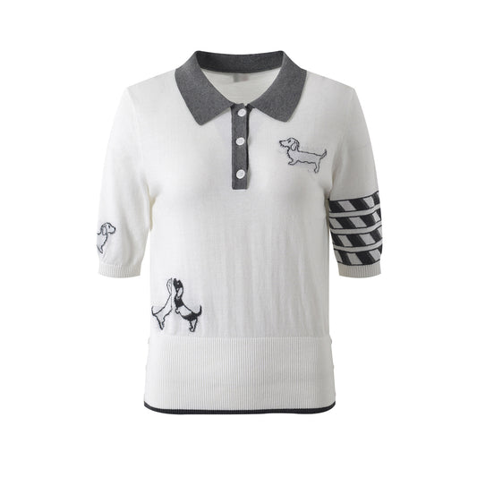 Lady Flowers polo shirt THOM TREND