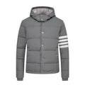 Hooded Wool Jacket - 80% Pure Wool - Signature Grosgrain Detail | Thom Browne