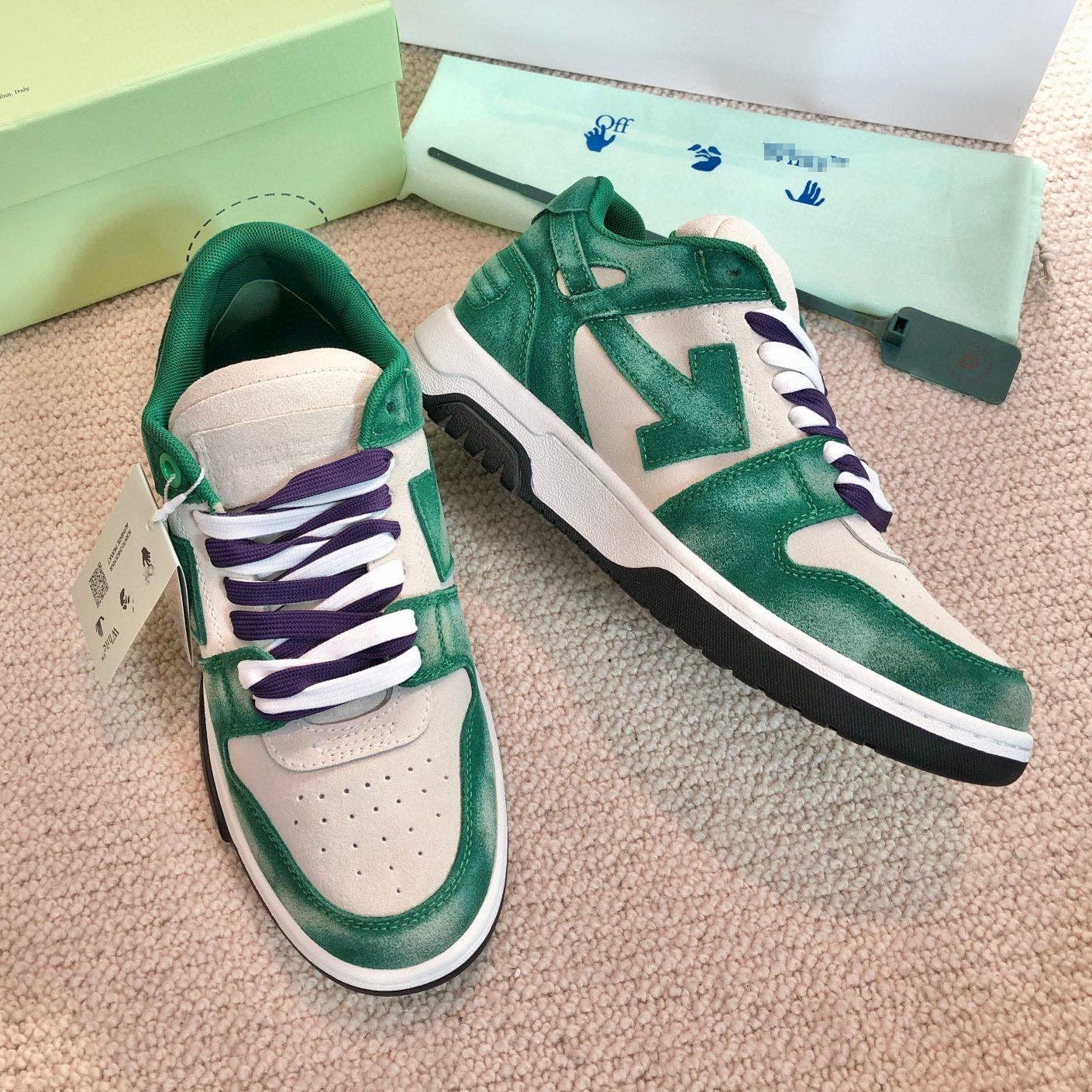 OFF-Whlte Arrow logo Sports shoes#10 4-Bar
