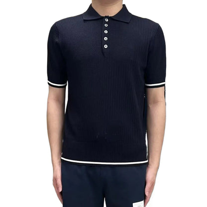 2025SS  Knitted POLO shirt THOM TREND
