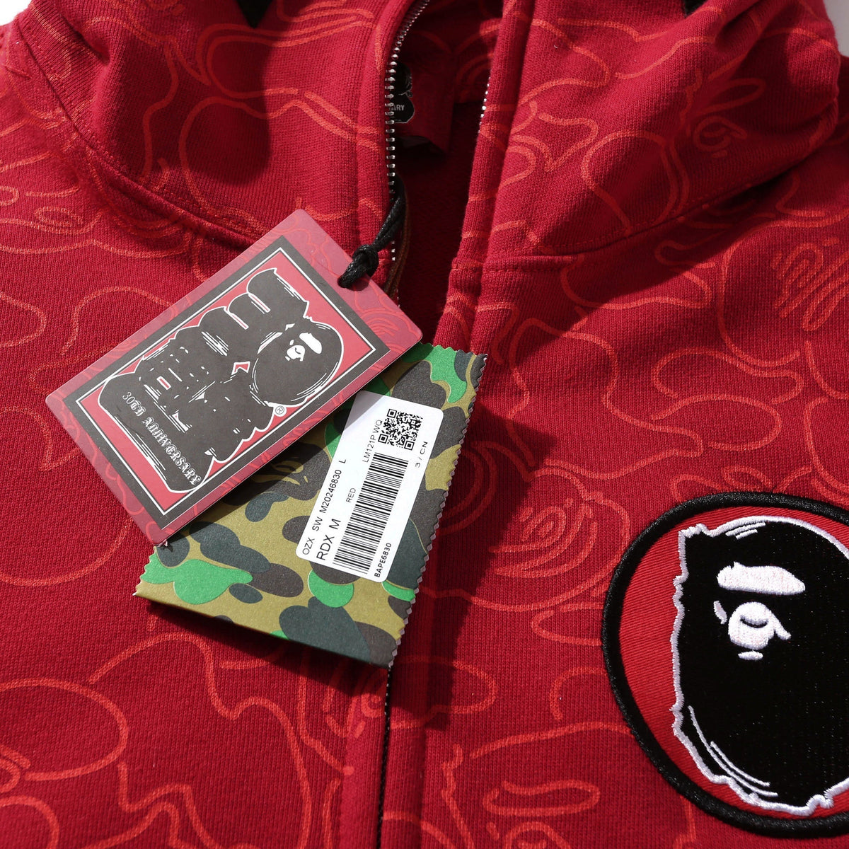 BAPE Shark Full-Zip Hoodie - Blue, Green & Red product view 8