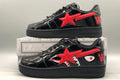 BAPE STA Shark Low-Top Sneakers - Black/Red