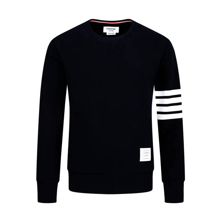 Men's Classic Four-Bar Sweatshirt by Thom Browne, garment detail view