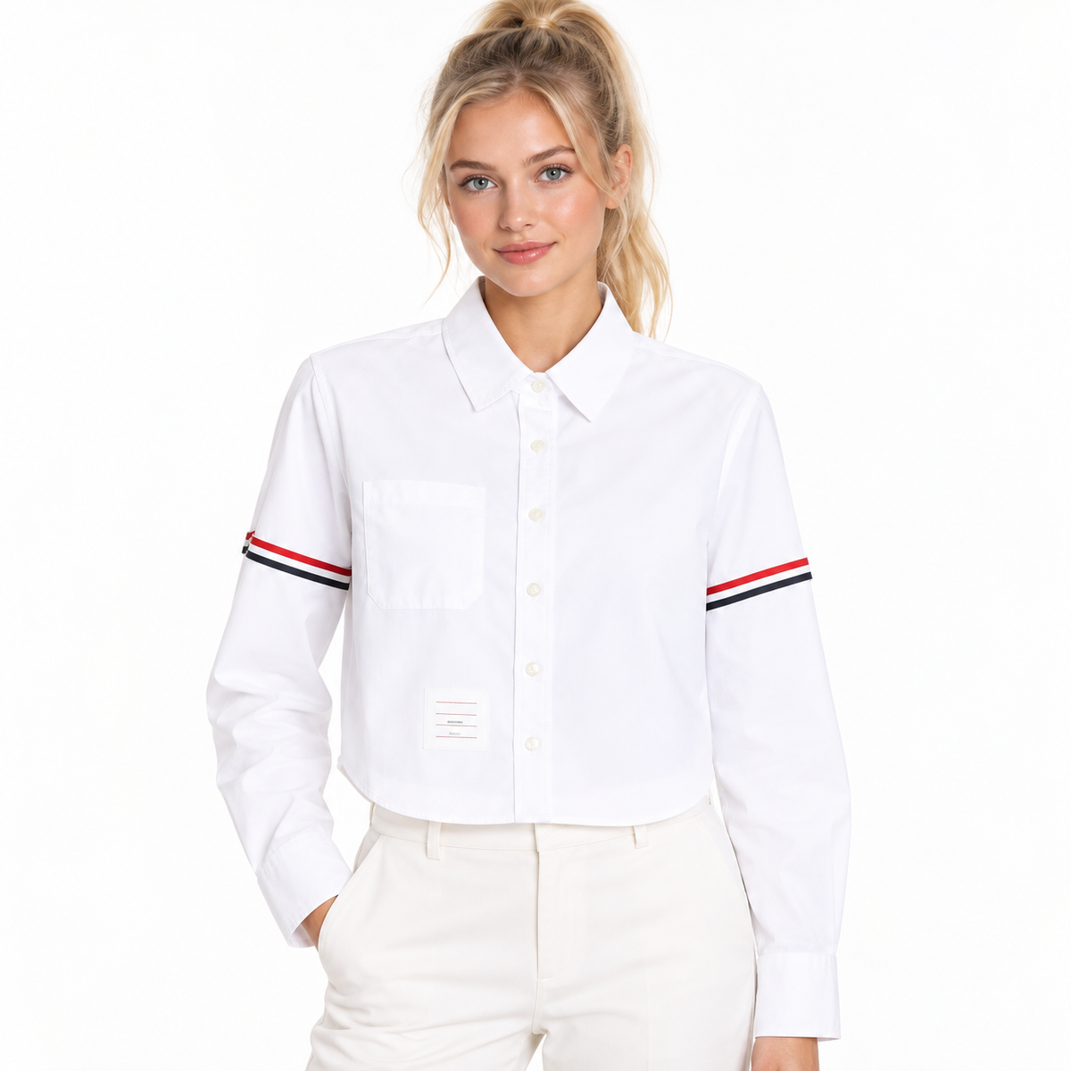 Short Women's Shirt - Model Main Image