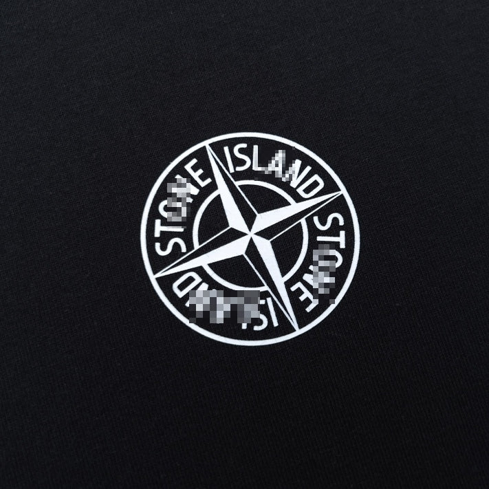 Stone Island Eclipse Technical Back Graphic Cotton T-Shirt - Black product detail view