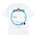 Stone Island Eclipse Technical Back Graphic Cotton T-Shirt - White product detail view