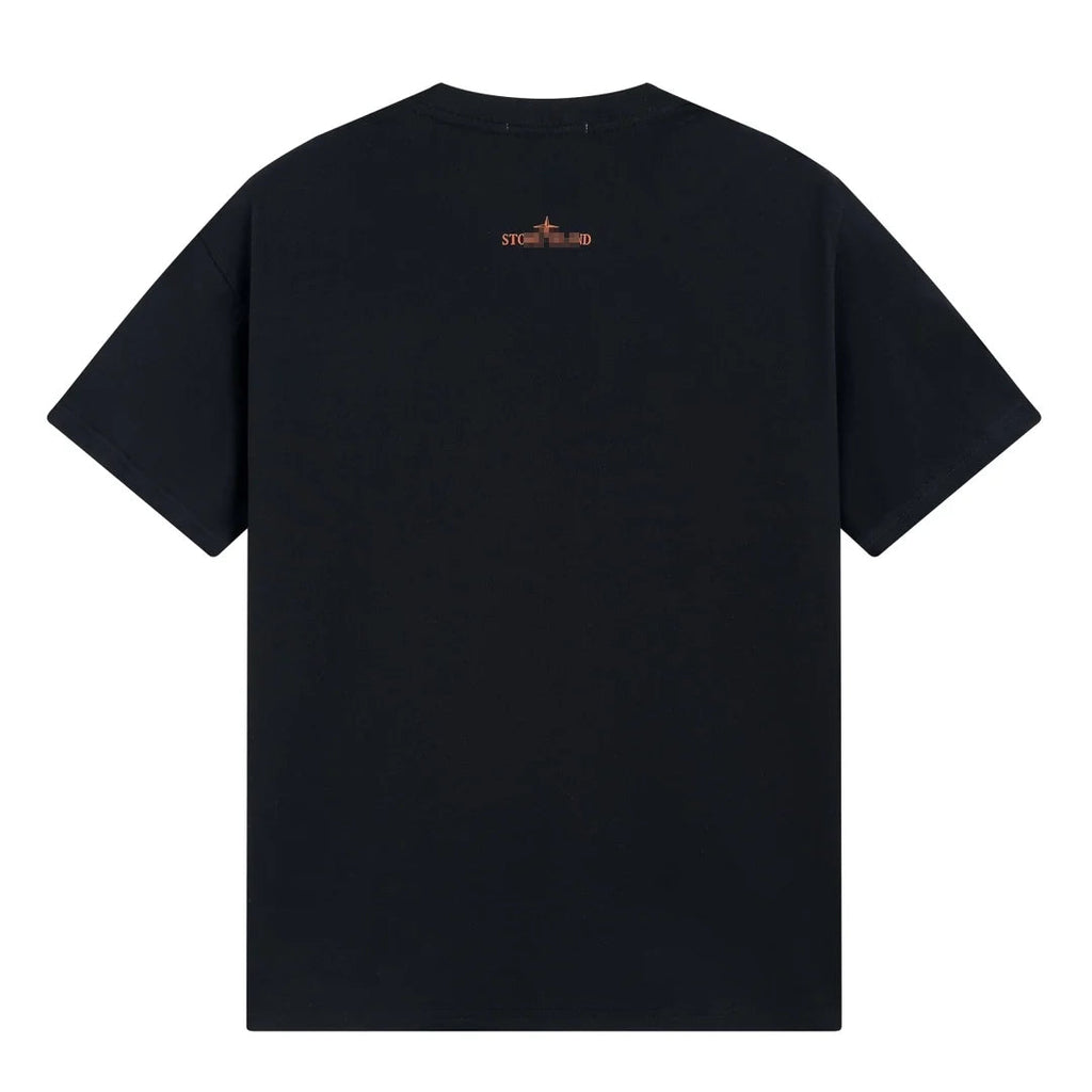 Stone Island Orange Technical Compass Cotton T-Shirt - White product detail view
