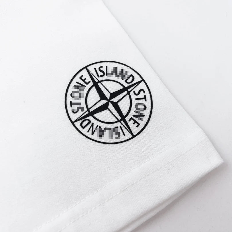 Stone Island Sleeve Compass Patch Cotton T-Shirt - Black product detail view