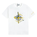 Stone Island Paint Splash Compass Graphic Cotton T-Shirt - White product detail view