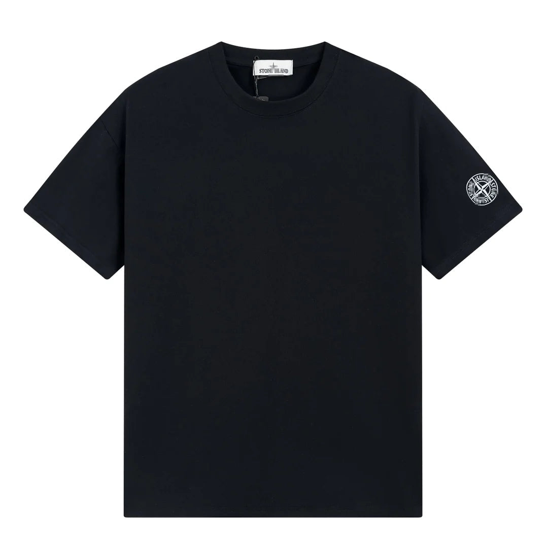 Stone Island Sleeve Compass Patch Cotton T-Shirt - White product detail view