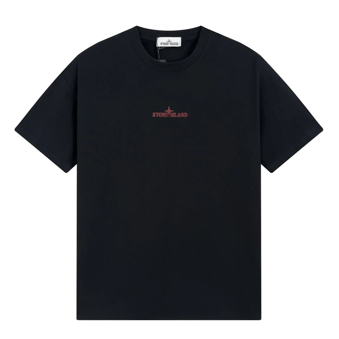 Stone Island Painterly Compass Back Graphic Cotton T-Shirt - White product detail view