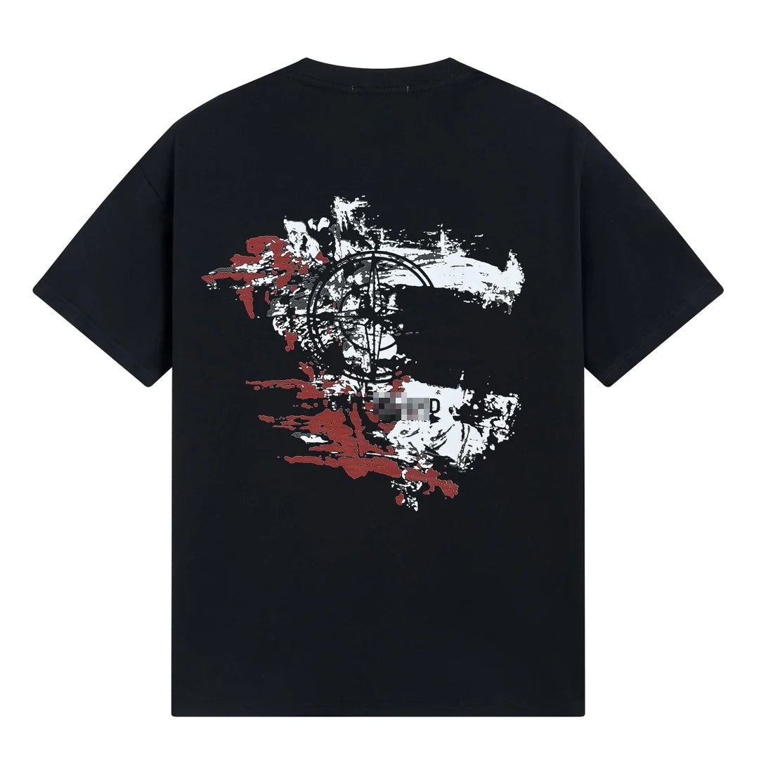Stone Island Painterly Compass Back Graphic Cotton T-Shirt - White product detail view