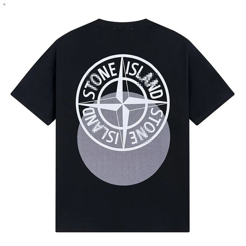 Stone Island Shadow Compass Back Graphic Cotton T-Shirt - White back view