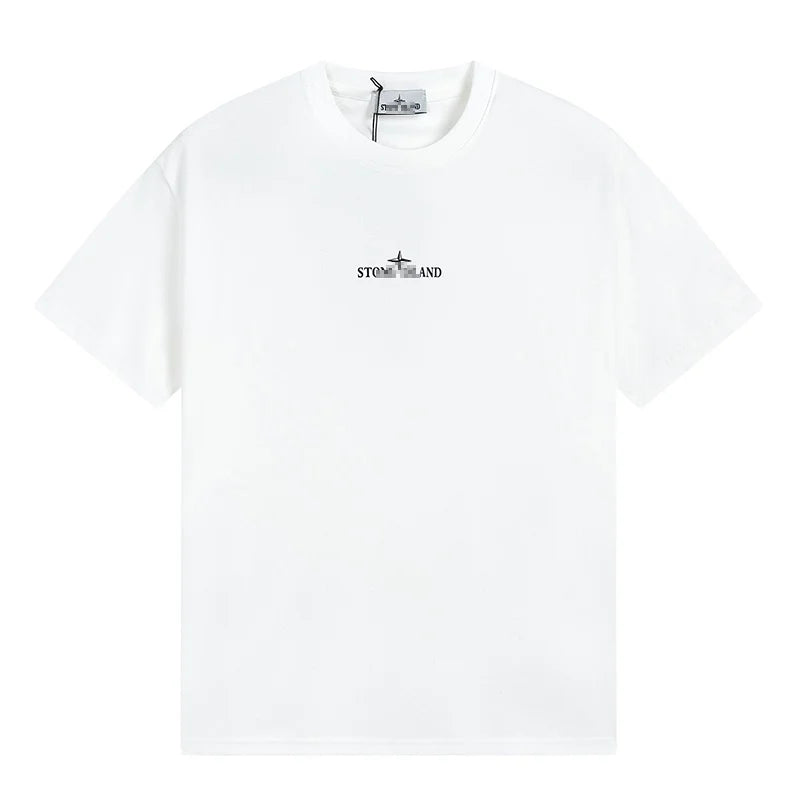 Stone Island Shadow Compass Back Graphic Cotton T-Shirt - White product detail view