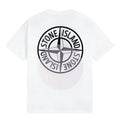 Stone Island Shadow Compass Back Graphic Cotton T-Shirt - White product detail view