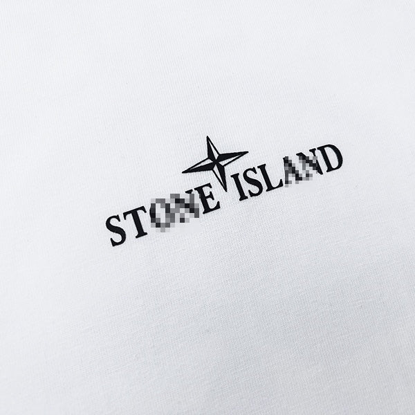 Stone Island Shadow Compass Back Graphic Cotton T-Shirt - Black product detail view