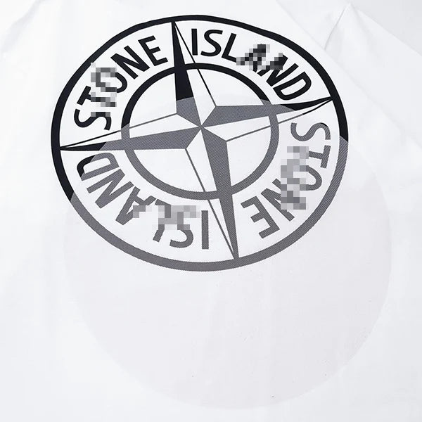 Stone Island Shadow Compass Back Graphic Cotton T-Shirt - Black product detail view