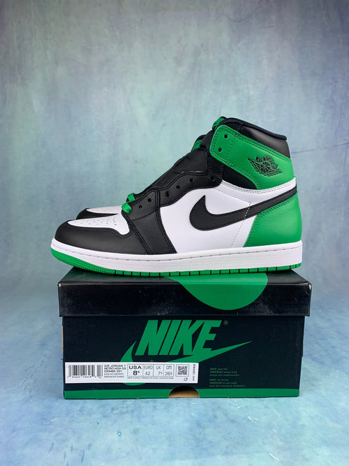 Air Jordan 1 High Lucky Green Unisex Sneakers DZ5485-031 detail view 2